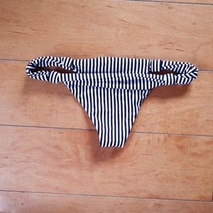 Amuse Society Swim bikini bottoms stripes